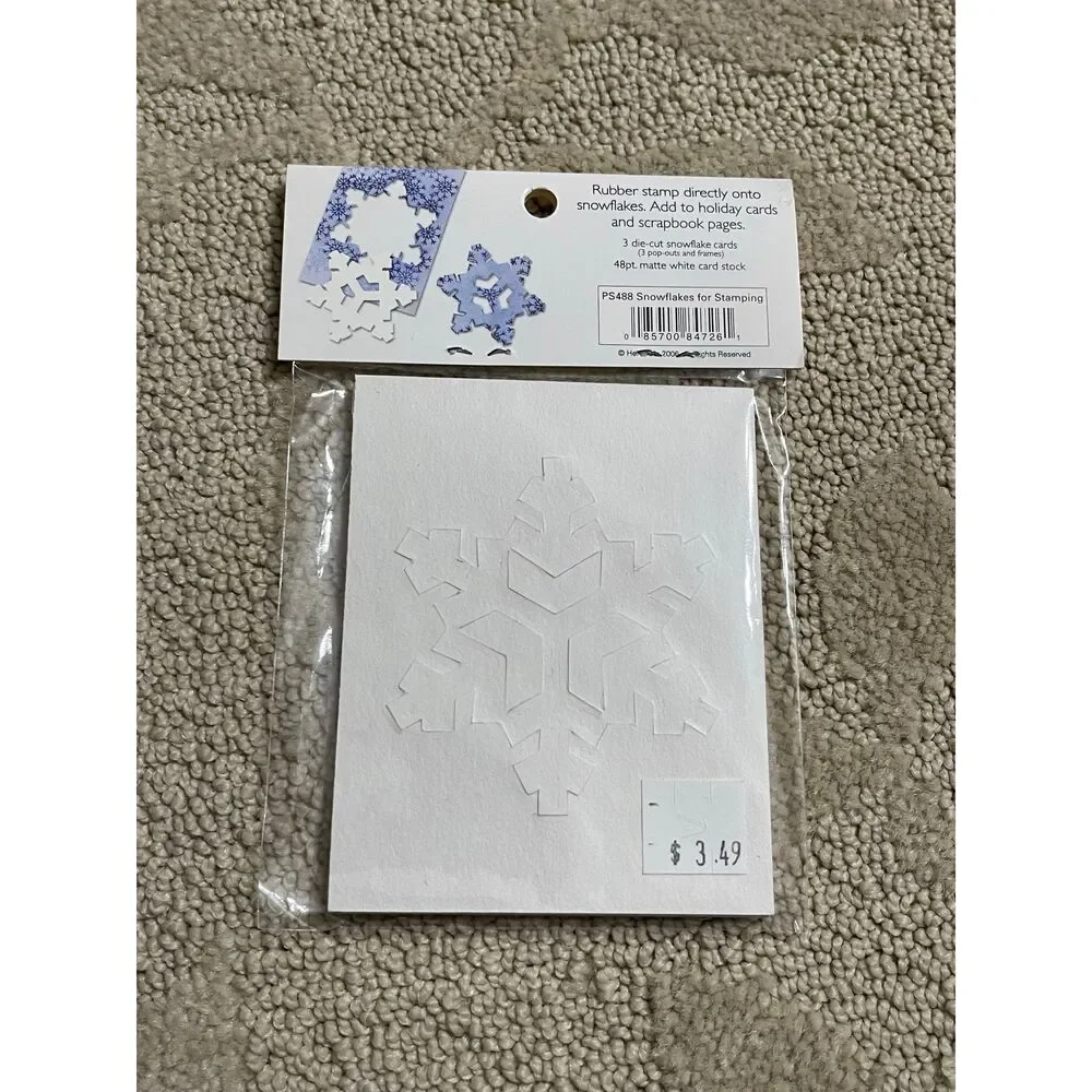💕Hero Arts Die Cut Snowflake Stamp